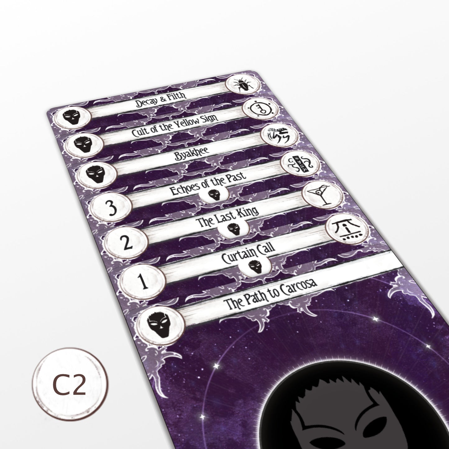 The Path to Carcosa & Return to Set with Investigators (C2)- Arkham Horror LCG Dividers - 38pcs