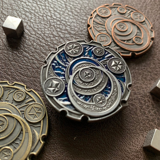 Keyforge upgraded Board Game Tokens - 3 Keys Set (Metal, 40mm in diameter)