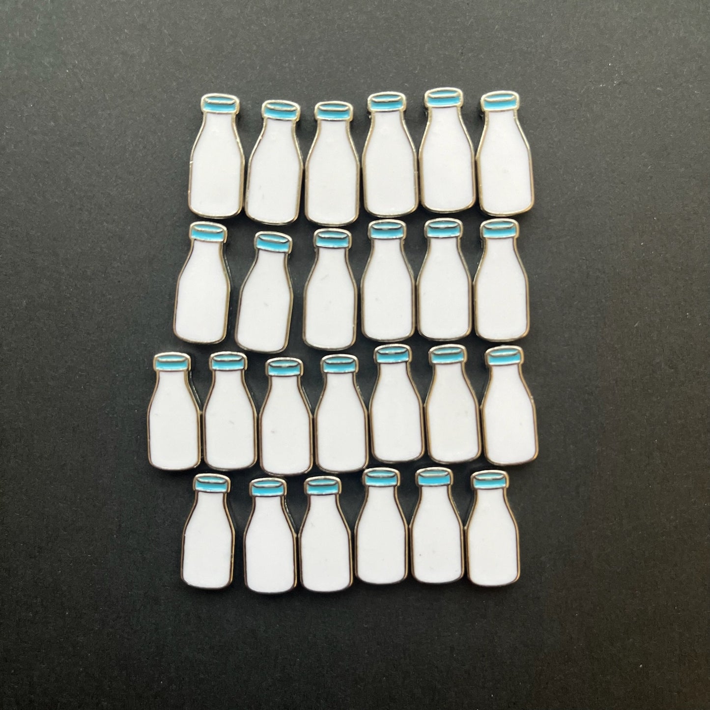 40x Metal Token for Board Game Upgrade - Milk Bottle, Sake, Beverage, Miniature Components (Double Sided)