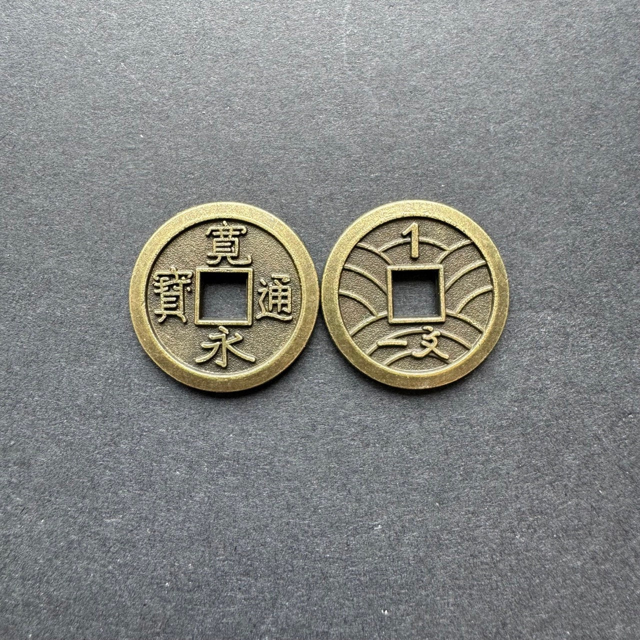 52 The White Castle, Rising Sun Metal Coin, Board Game Token Upgrades (Double-sided) 白鷺城トークン Japanese Mon