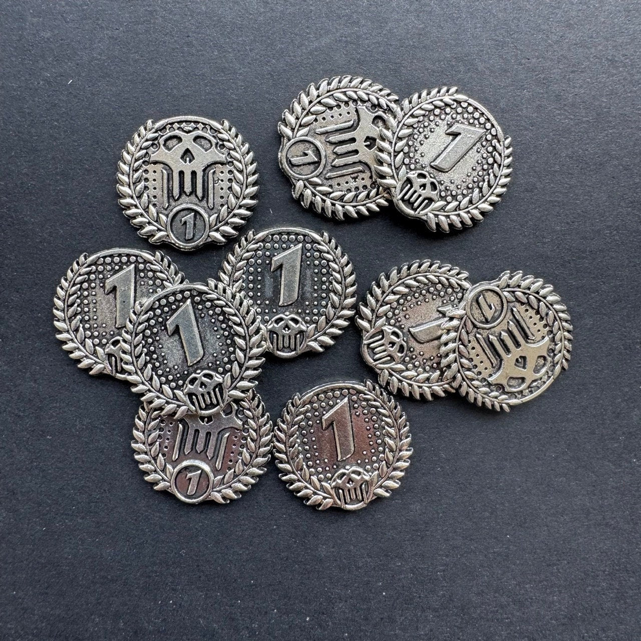 Generic Tokens, Board Game Money Coins, Cthulhu Themed Metal Coin (Double-Sided)