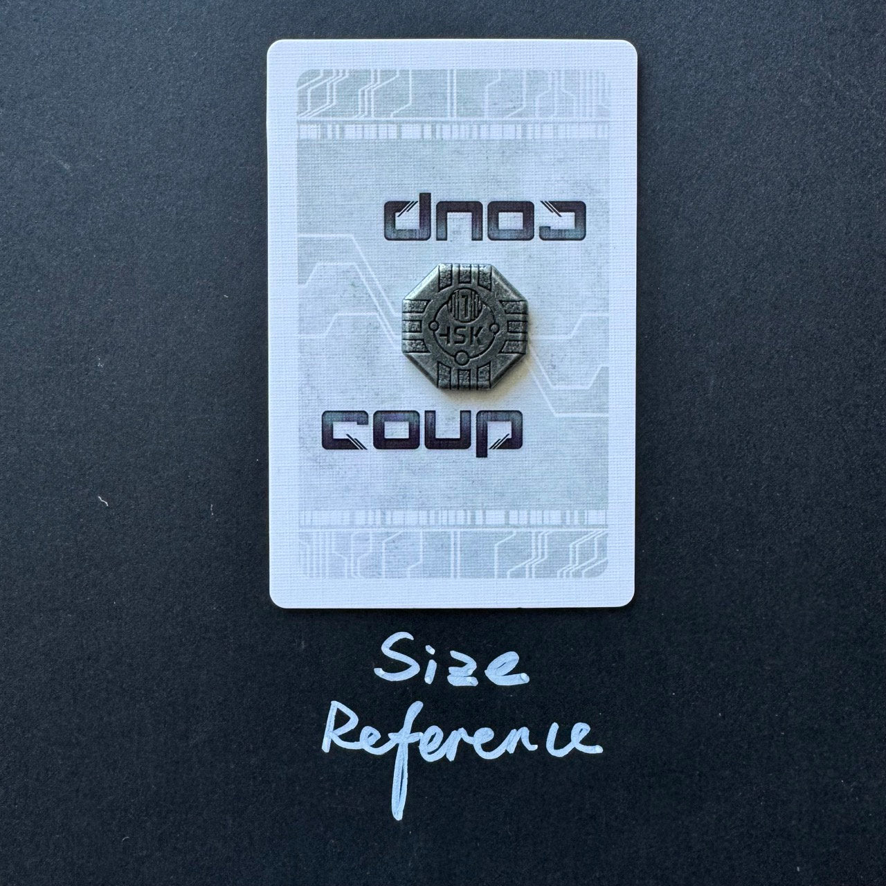 50x Coup Coins, Board game Metal Upgrade Coin (Double-sided)