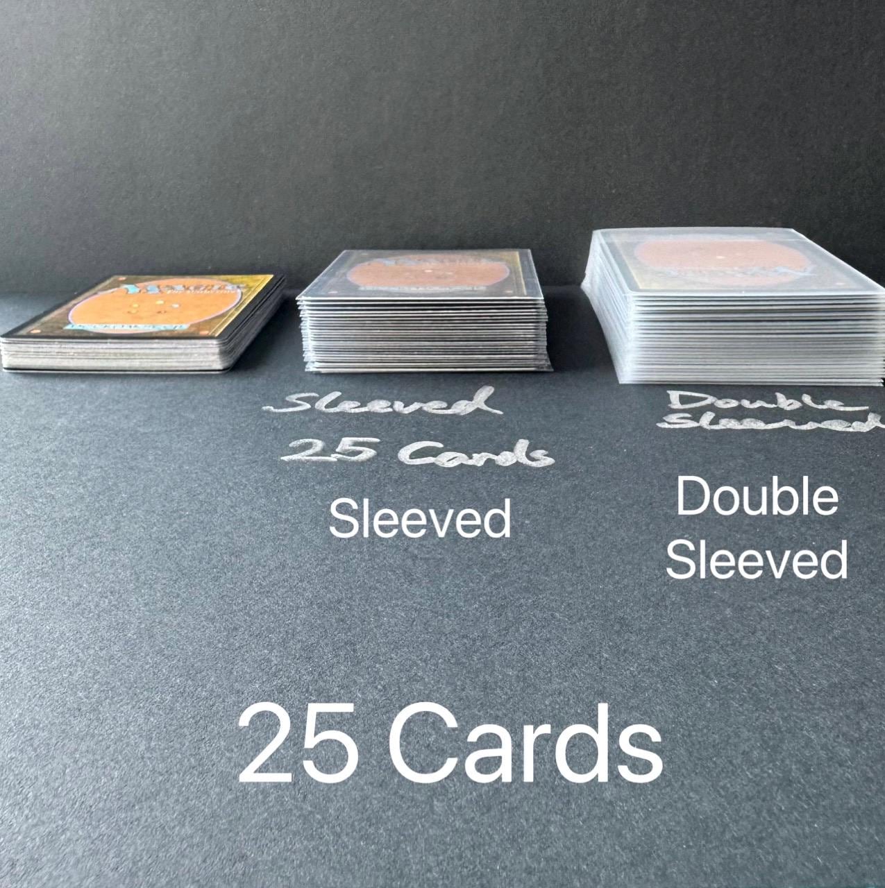 Card Sleeves Double Sleeves 120 Micron - Standard Board Game Card Size 65x90mm, 100 Pcs Pack, Clear and Matt Finish