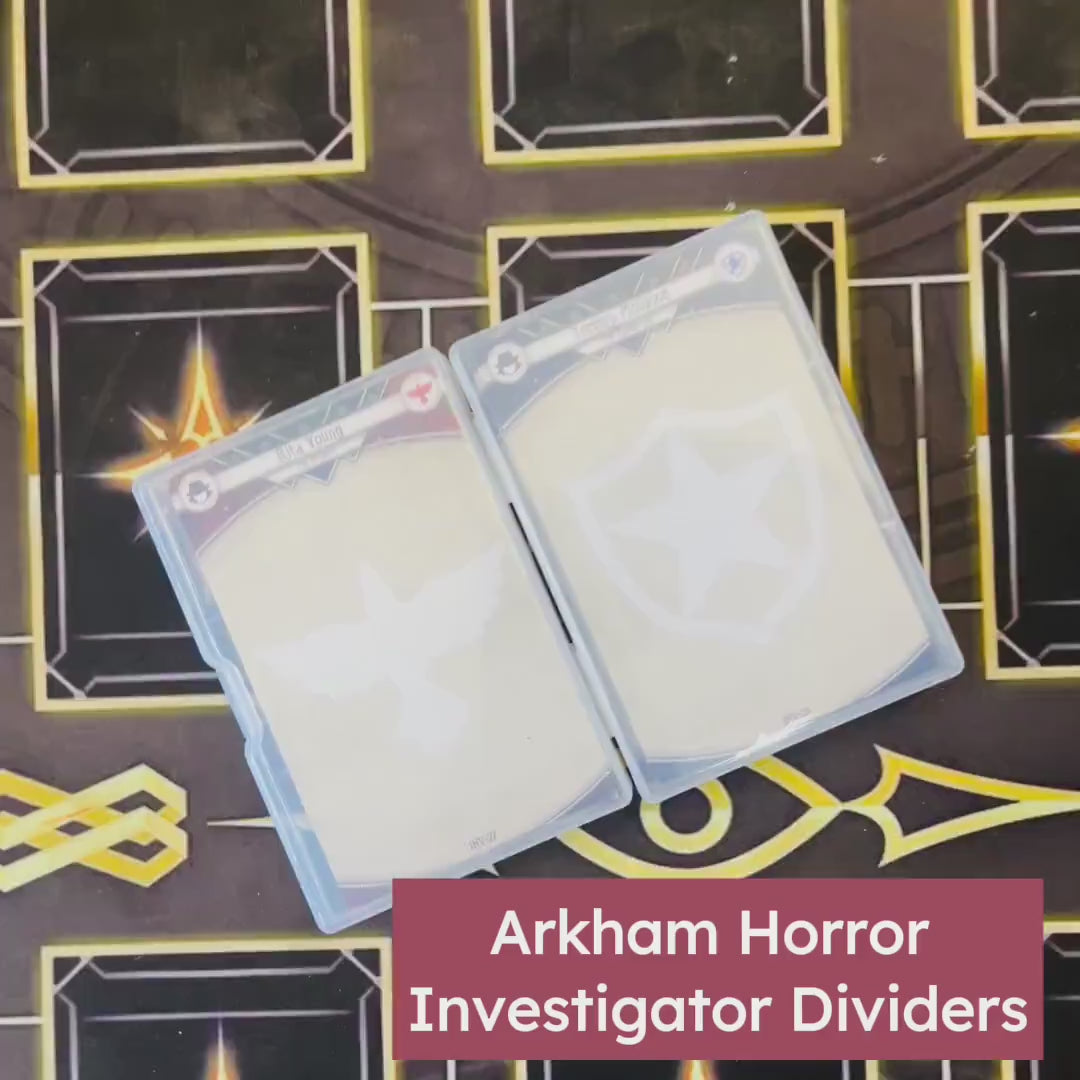 Player Deck for Arkham Horror LCG, Assets Events Skills - Arkham Horror LCG Dividers - 72pcs