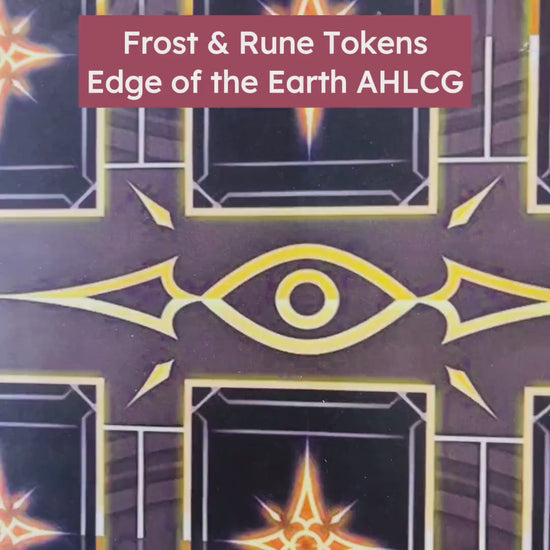 Edge of the Earth Expansion Tokens Upgrade, Frost & Seals/Runes Token for Arkham Horror LCG